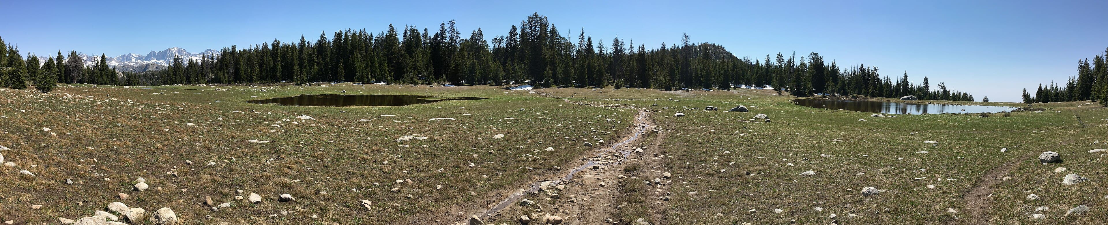 Trail toward Photographers Point from Elkhart Park, Wind River Range, July 2017. Photo by Fredlyfish4.